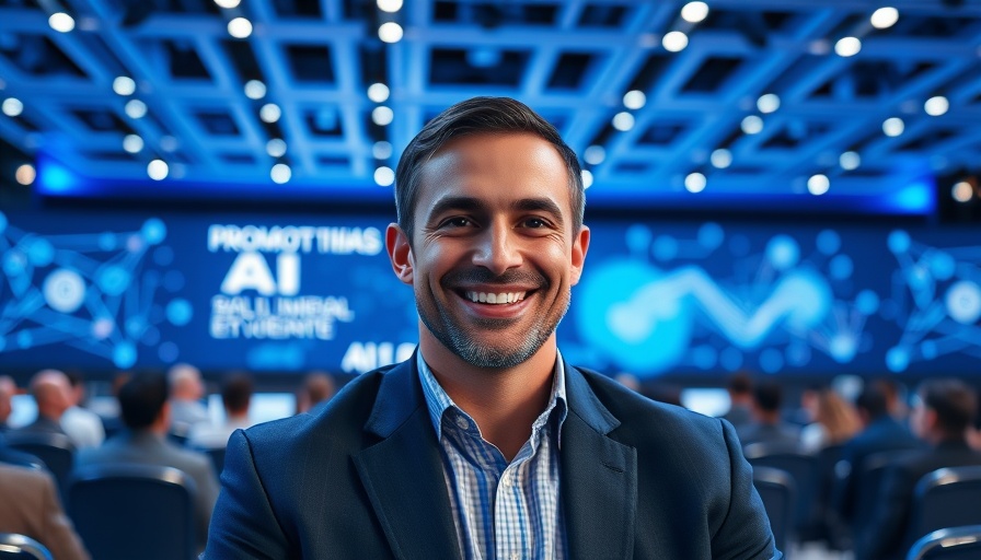 AI conference banner with speaker for preparing knowledge workers for AI