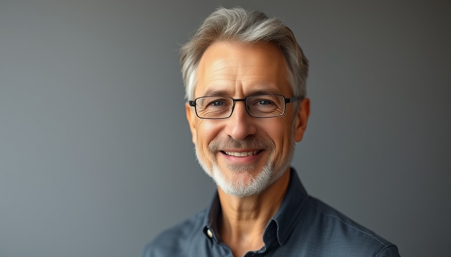 Portrait of a middle-aged man symbolizes AI breakthroughs