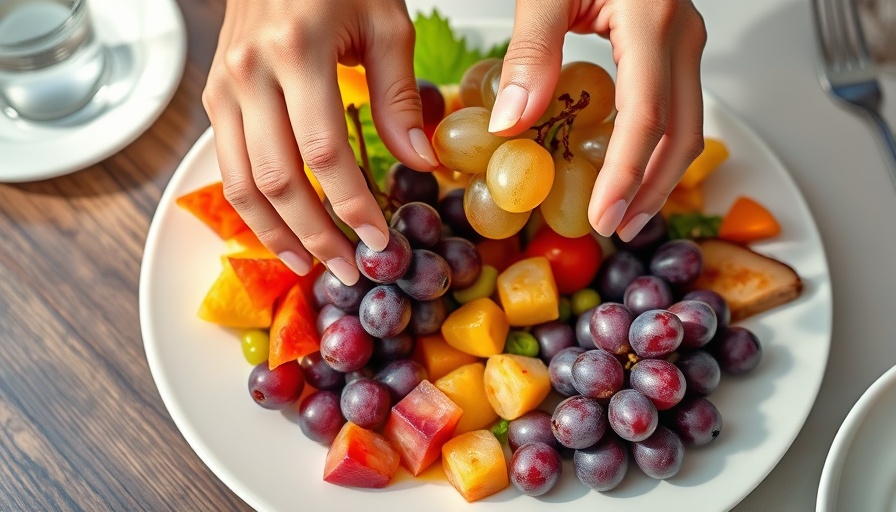 Picky eater solutions with a colorful food selection and grapes.