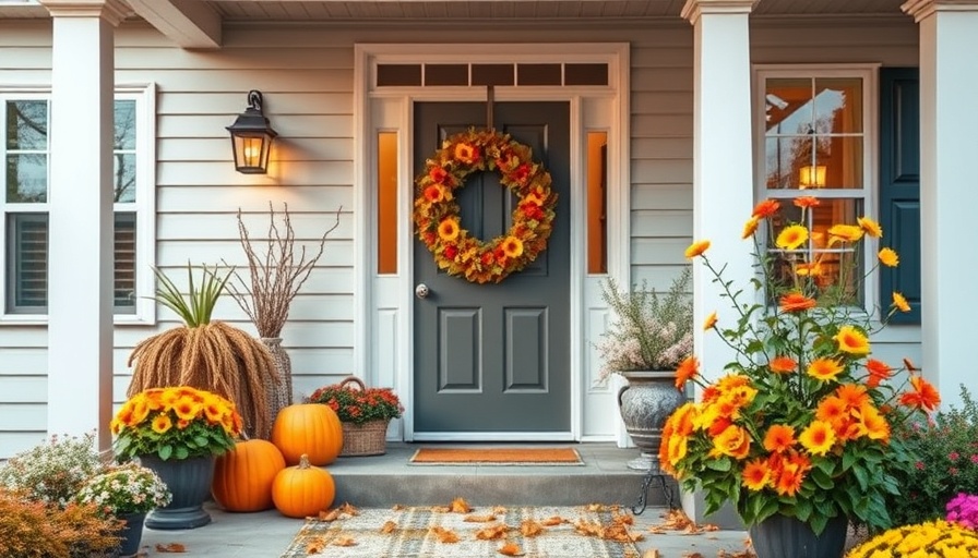 List your Omaha home in October; seasonal selling themes with pumpkins and flowers.