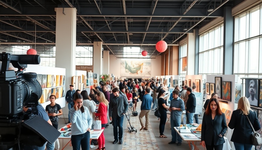 Black nerd culture exhibition in Omaha with diverse group engaging