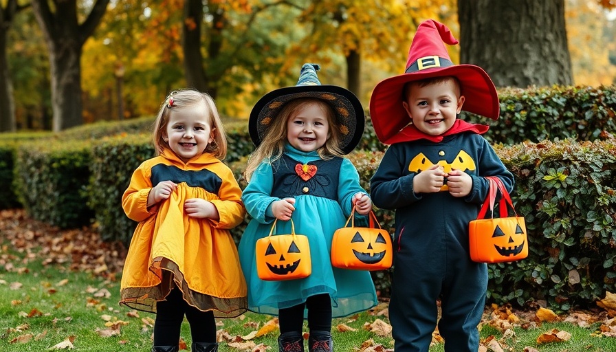 Children in costumes enjoying a fright-free Halloween adventure in Omaha.
