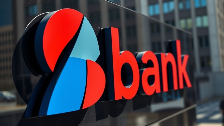 Modern bank logo in vibrant colors symbolizing AI training in workforce strategy