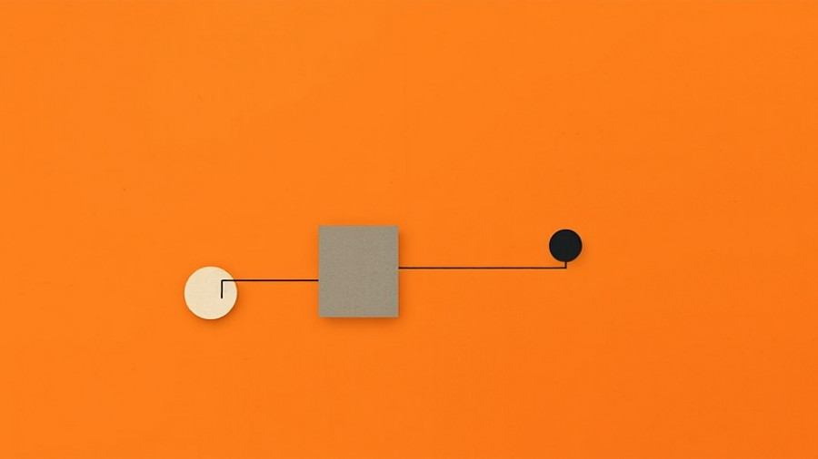 Abstract geometric shapes representing Claude Microsoft 365 integration.