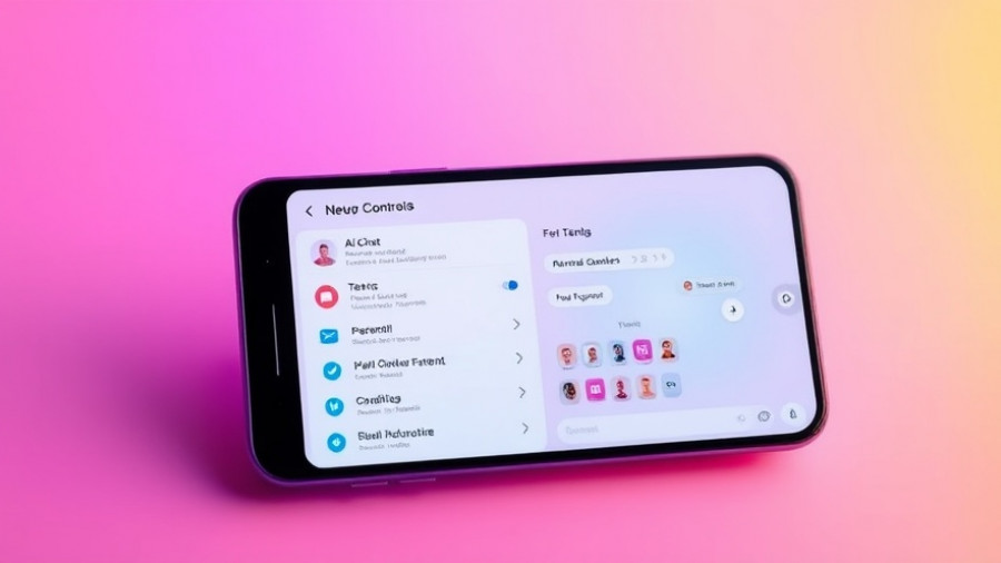 Parental controls for AI interactions interface on smartphone
