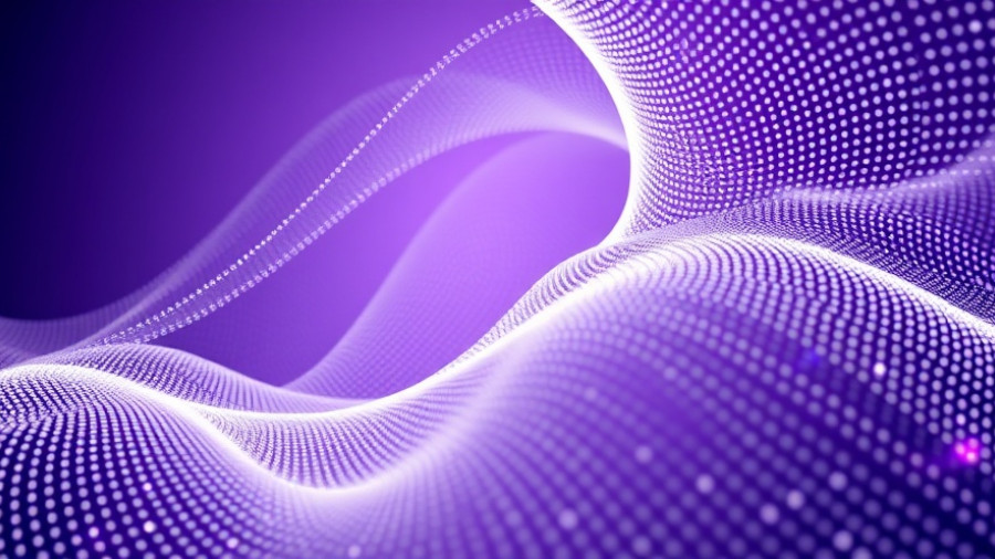 Dynamic digital wave pattern symbolizes AI bandwidth boom