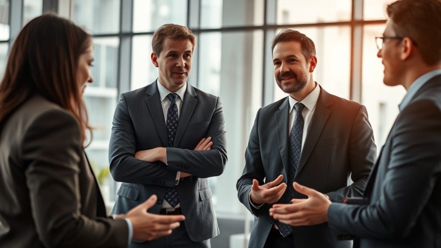 Corporate meeting illustrating manager-employee disconnect on engagement.