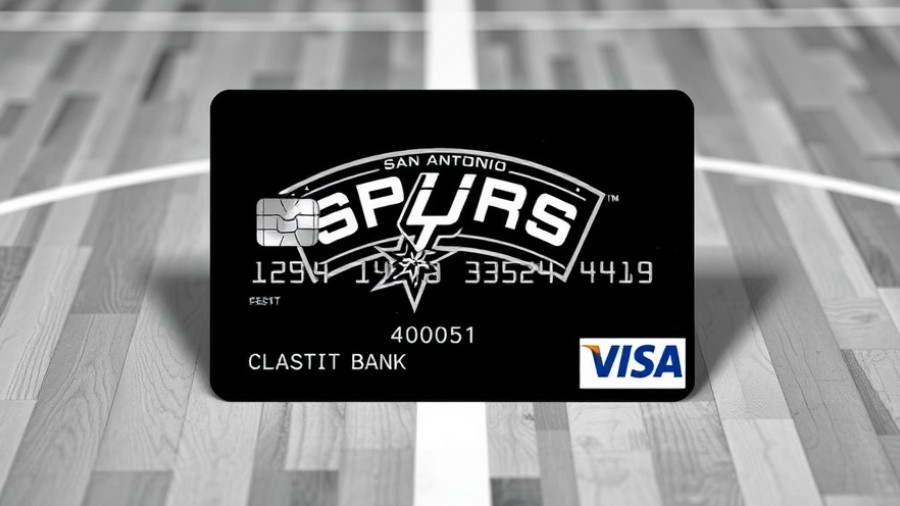 San Antonio Spurs Frost Bank debit card with team logo