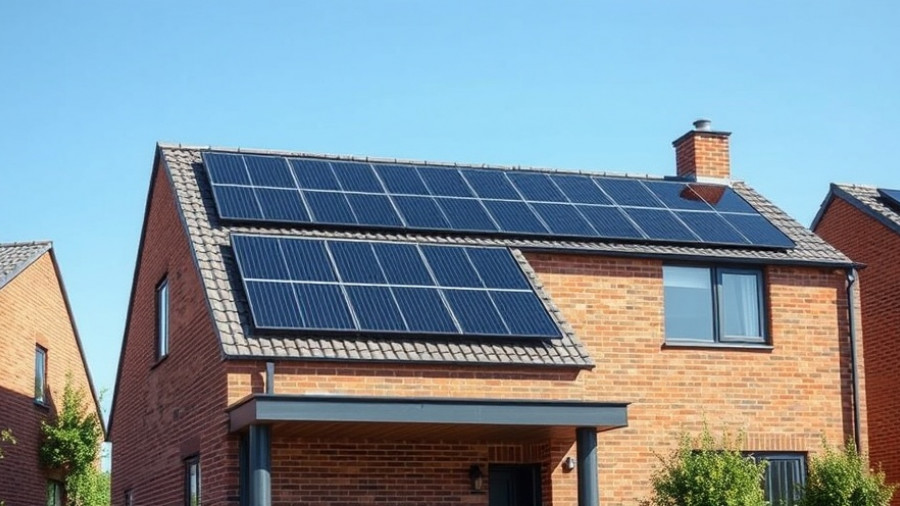 Modern house with solar panels showcasing benefits and drawbacks of solar energy.