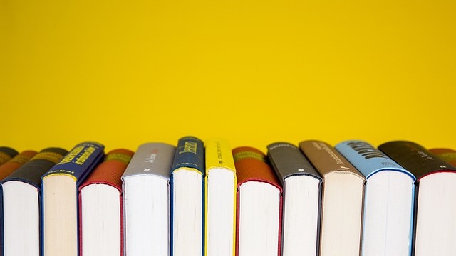 Warren Buffett signed books displayed to support homelessness in Omaha.
