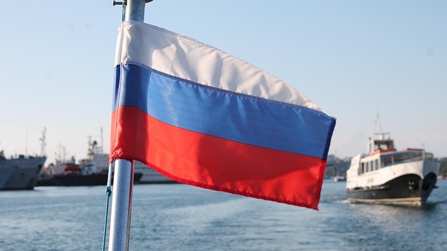 Russian Internet access restrictions illustration with warning icon
