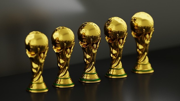 Golden star trophy with bokeh background, symbolizing HR technology success.