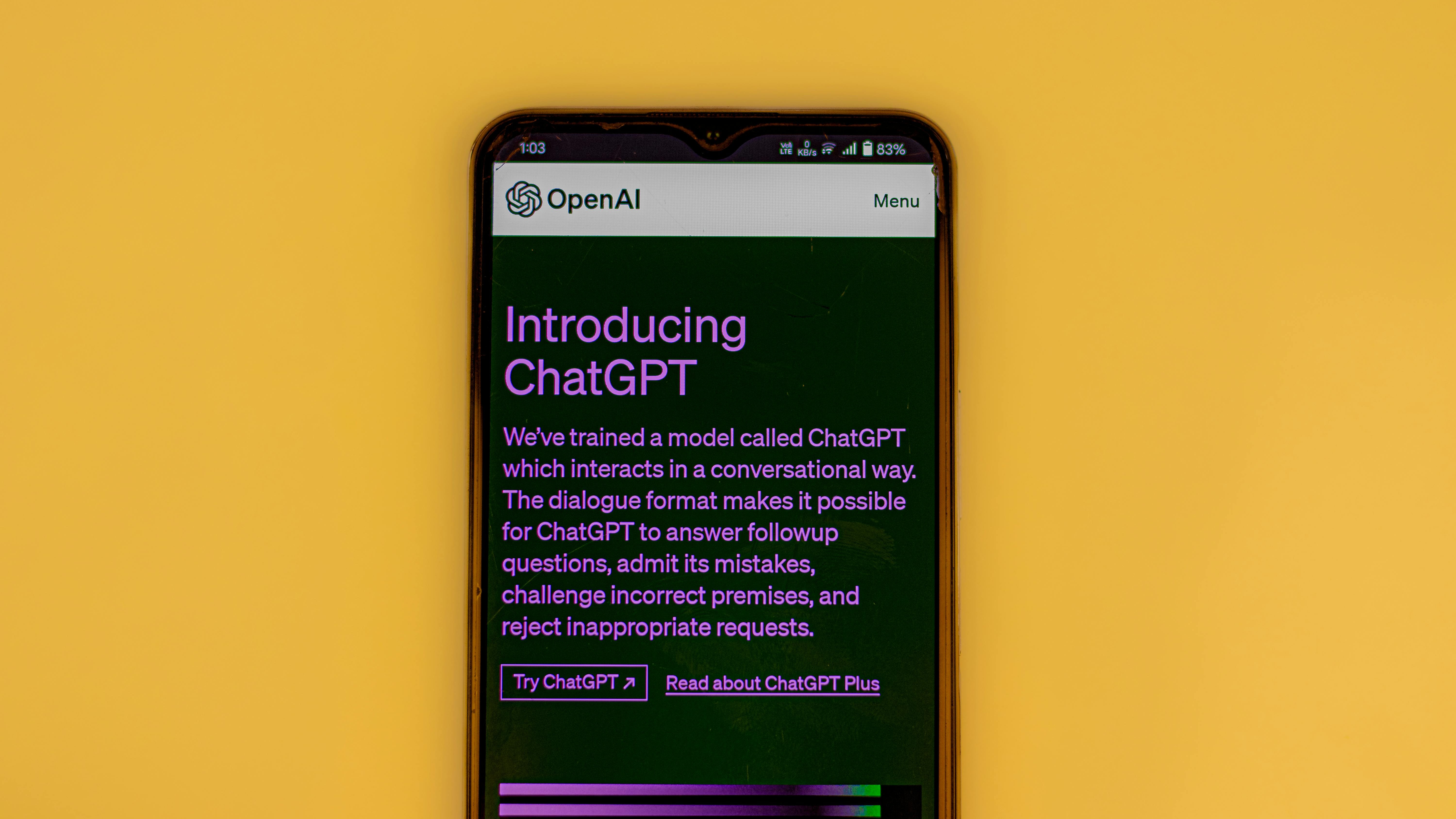 Unauthorized AI in workplace chat displayed on smartphone.