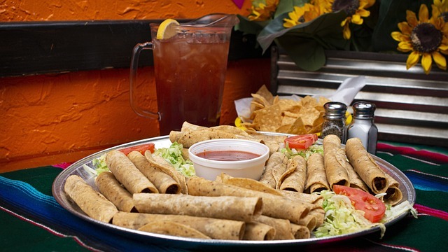 Modern Mexican cuisine San Antonio restaurant interior with diners.