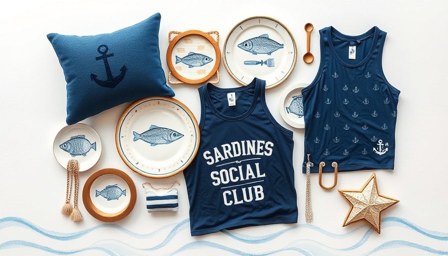 Fisherman aesthetic trend collage with nautical decor and fashion.