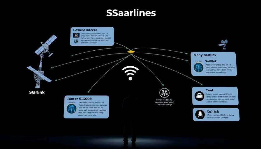 Diagram explaining Starlink Satellite Internet connectivity.
