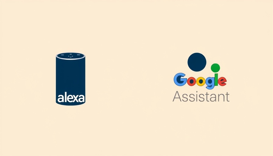 Virtual assistants comparison with contrasting logos.