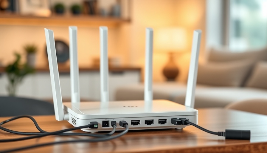 Affordable Wi-Fi 7 router, sleek and connected, on a table.
