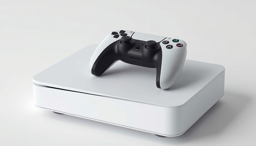 Sleek PlayStation 5 console and controller, minimalistic design.