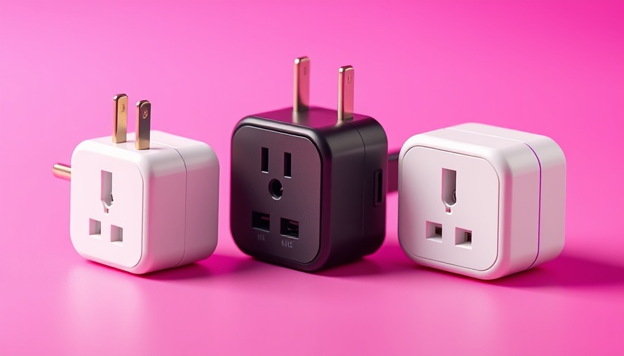 Assorted best smart plugs 2025 on a split pink and purple background.