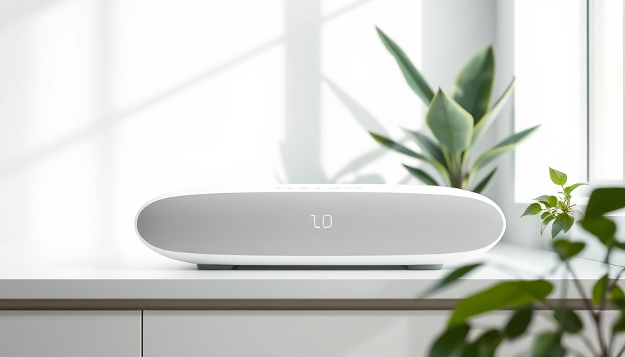 AT&T Internet Air Review: sleek white modem on table.