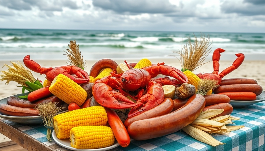 Seafood boil by the beach, perfect DIY weekend project idea.