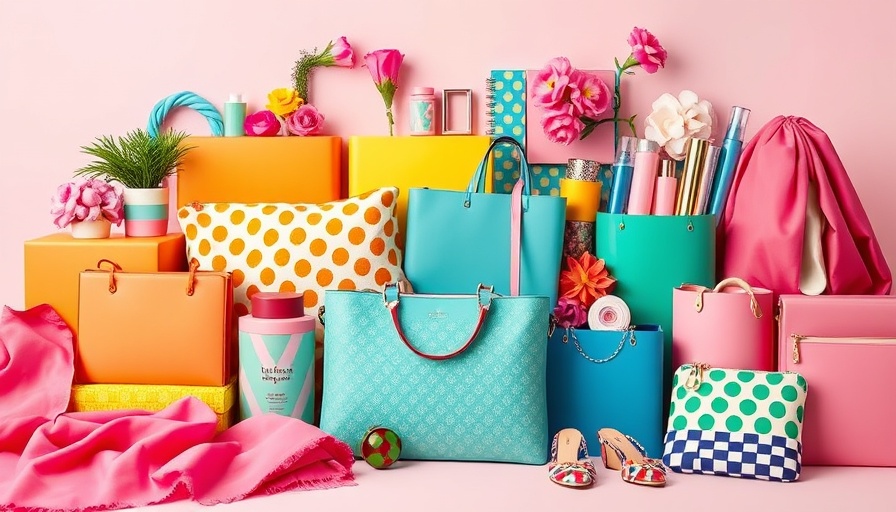 Kate Spade Target collection featuring vibrant products in greens and blues.