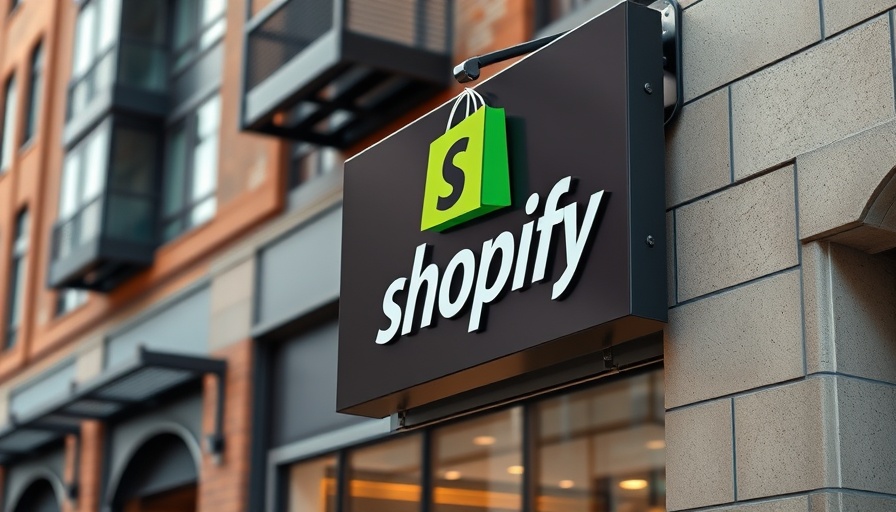 Shopify store sign representing funding for employee resource groups.