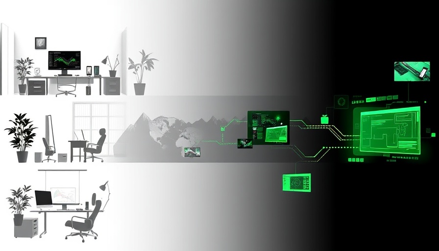 Post-pandemic workplace evolution in digital collage from 2020 to 2025.