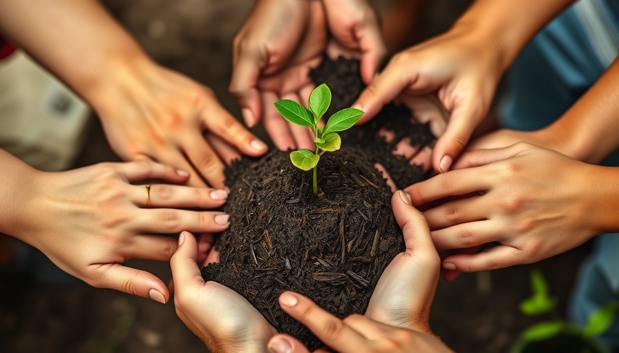 Hands nurturing plant symbolizing ROI of culture