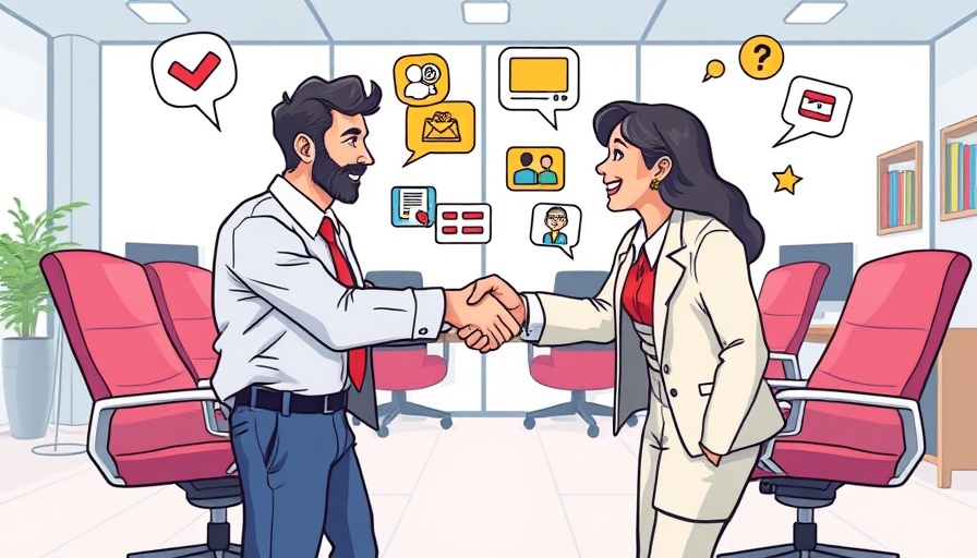 Illustration of professionals discussing effective onboarding strategies in an office setting.
