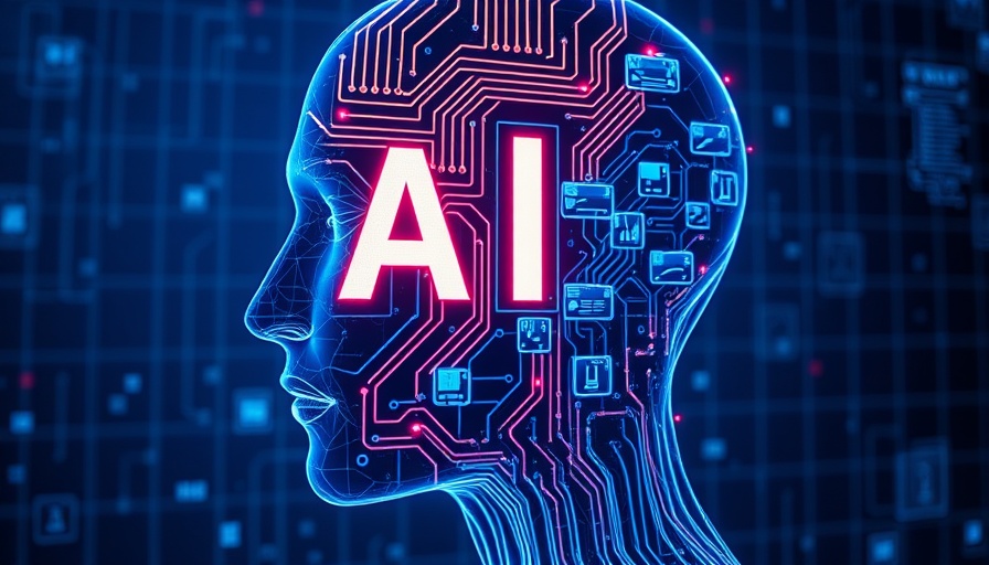 Futuristic AI technology representation in a digital environment.