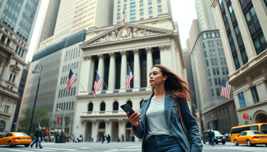 Moody's US Credit Rating Downgrade seen outside NY Stock Exchange.