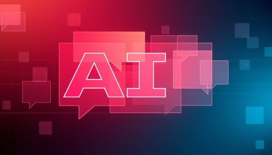 AI in the workplace: modern digital design with speech bubbles
