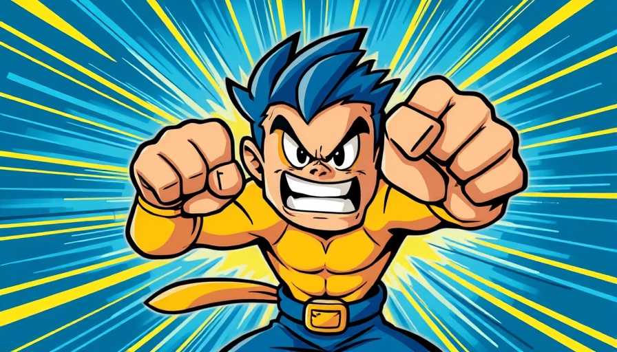 Scott Pilgrim EX video game character in action, dynamic punch