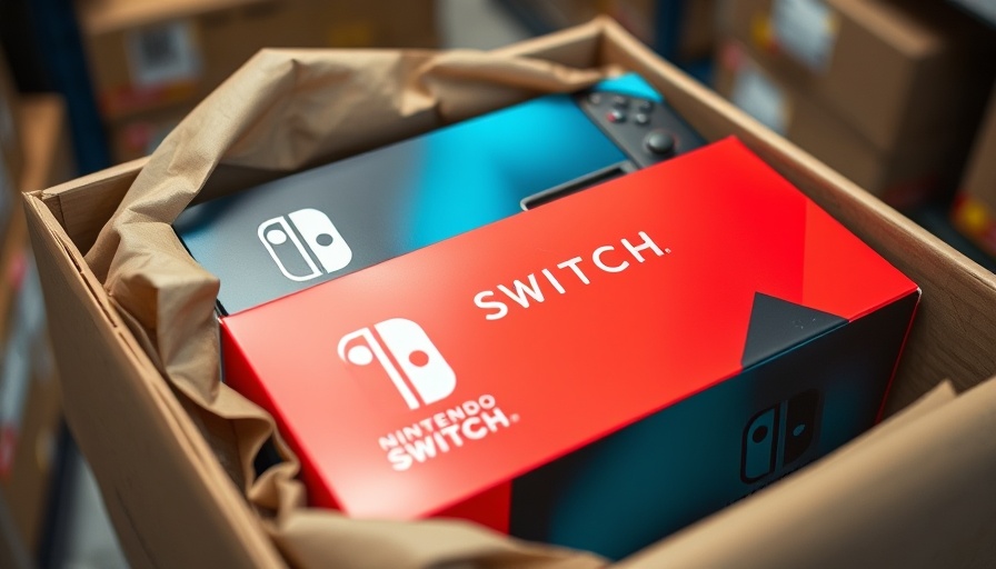 Nintendo Switch boxes ready for shipping, fastest selling Nintendo hardware.