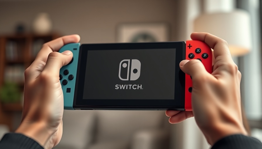Close-up of hands holding a Nintendo Switch 2 console for user experience survey.