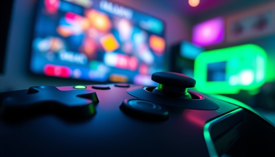 Switch 2 game-key cards console controller under green neon light