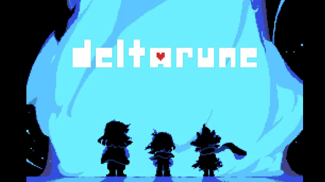 Retro pixel art scene from Deltarune Chapter 5.