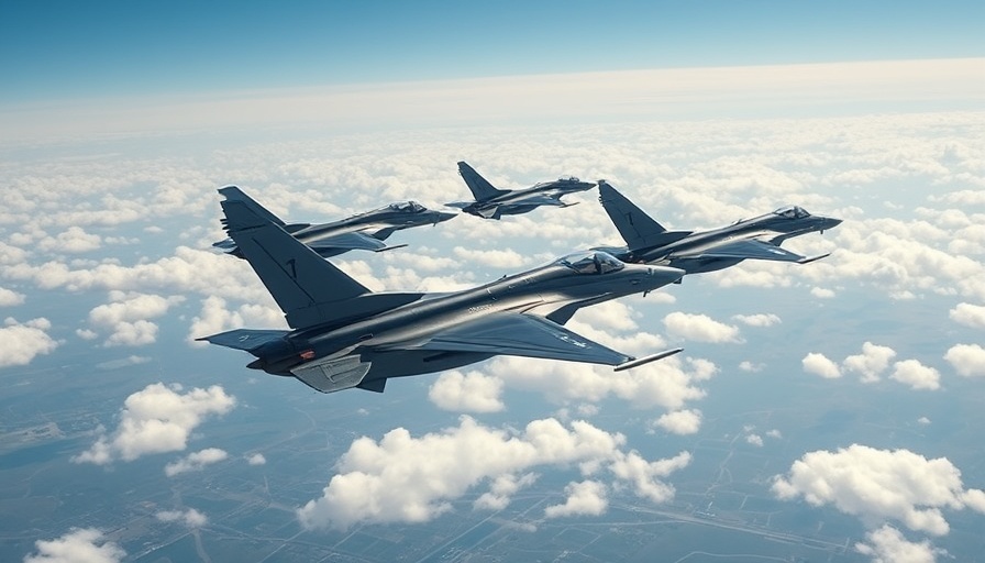 Advanced fighter jets illustrating importance of magnets in military technology.