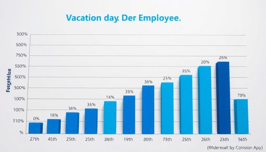 Graph on vacation days per employee highlighting paid time off as a productivity booster.