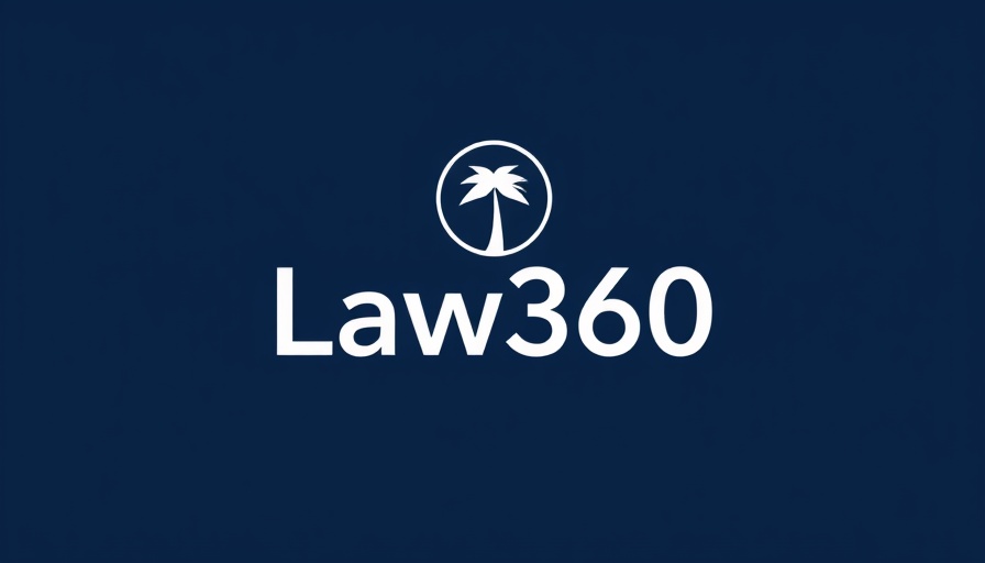 Law360 logo with dark blue background.