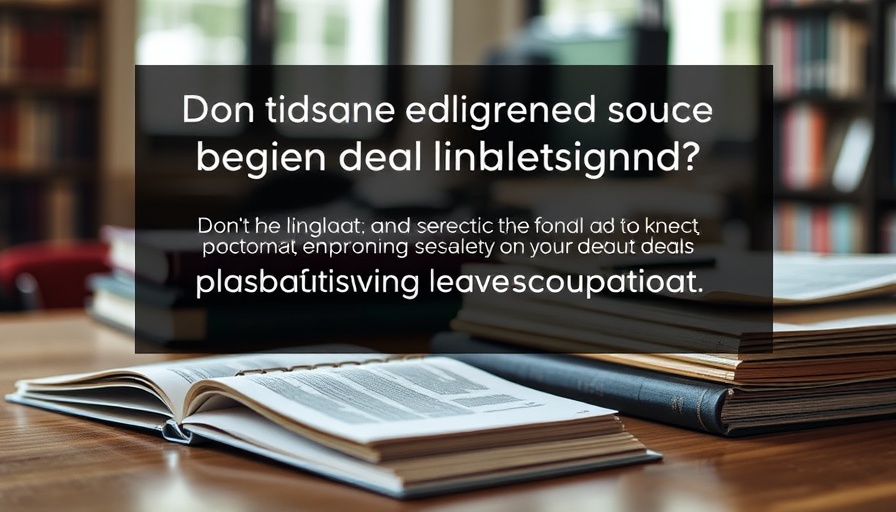 Graphic on pending leave legislation with books and documents.