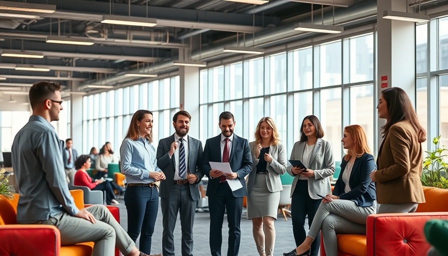 People and Business Resource Groups 2025: Diverse professionals collaborating in an office.