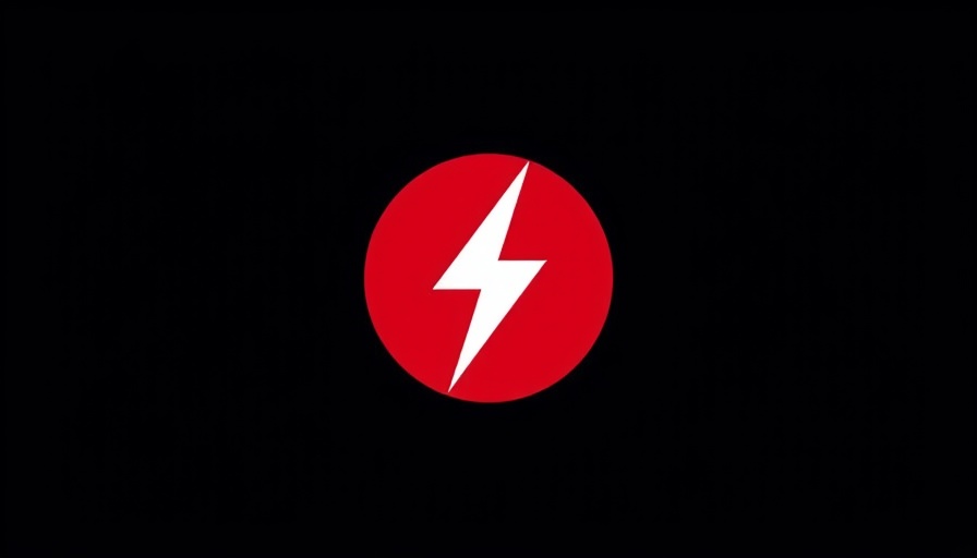 Red lightning bolt icon symbolizing technology