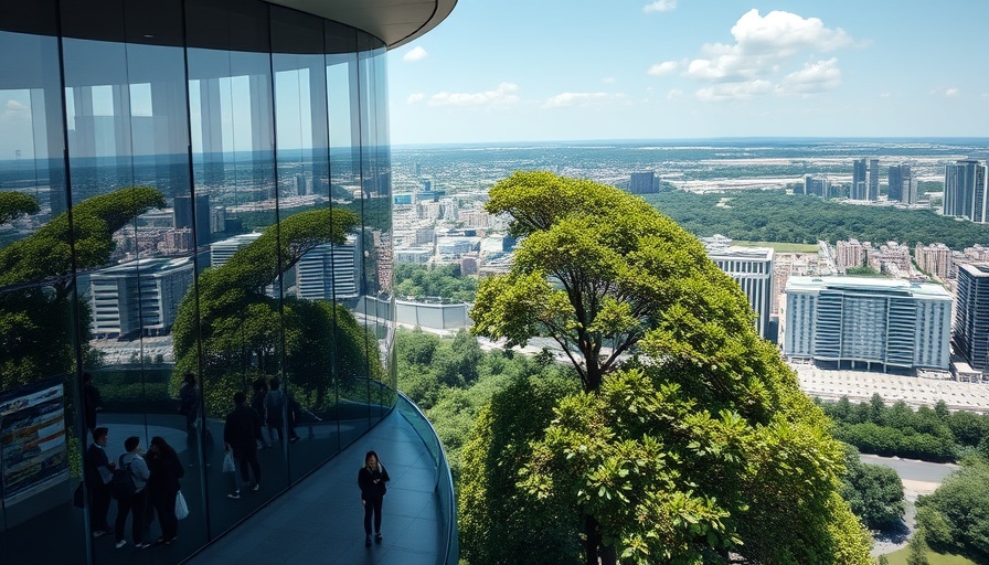 Godrej Capital office building with nature view and cityscape.