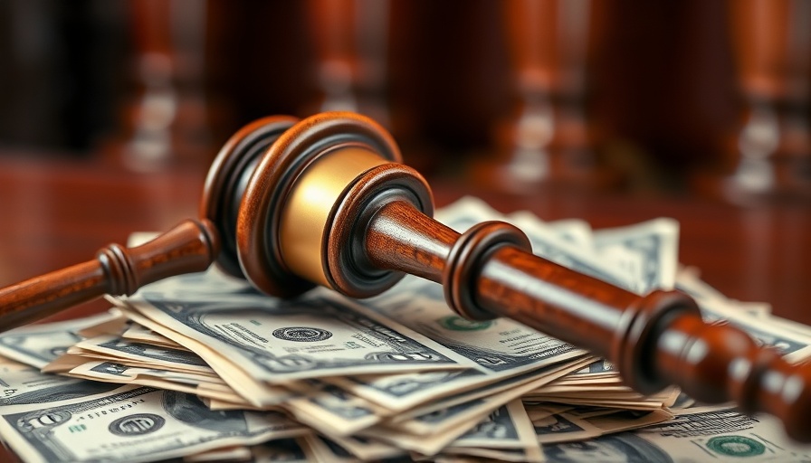 Wooden gavel on dollar bills symbolizing Midjourney copyright infringement lawsuit.