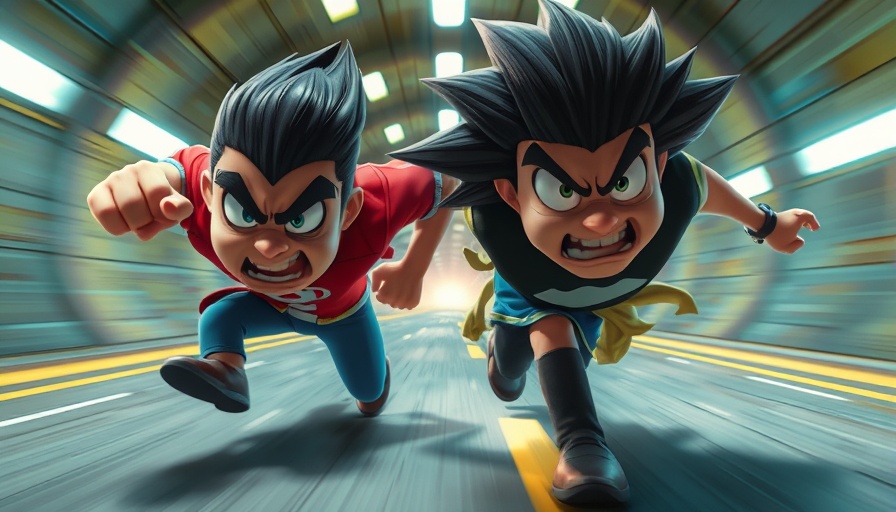 Sonic Racing Animation: Intense animated race scene