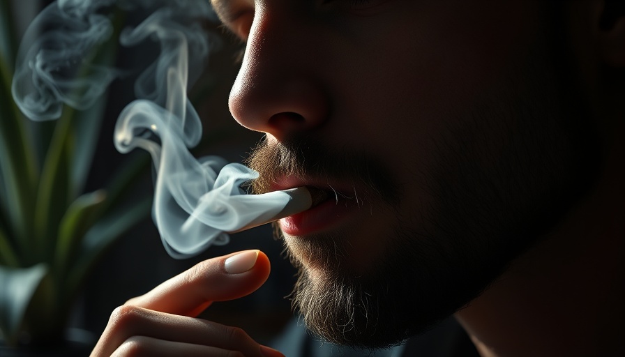 Person smoking in shadowy setting, highlighting military security violation concerns.