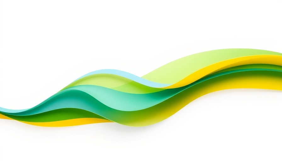 Abstract layered design with vibrant colors under a logo for Employee Resource Group Handbook 2025
